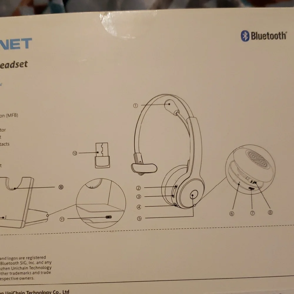 Black Bluetooth Headset